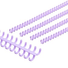8.5mm(1/3") Spiral Binding Coils, 15 Pcs Spirals 20-25 Sheet, Purple