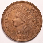 1906 Indian Head Penny Cent Extremely Fine (XF)