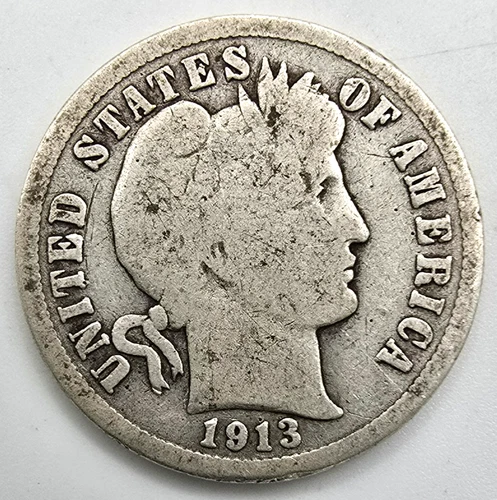 1913 P Barber Dime G You Grade It! 90% Silver Type Coin Free Ship!