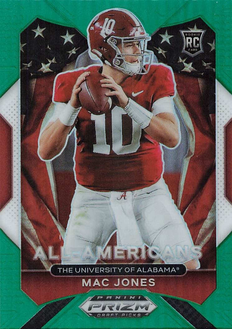 2021 Panini Prizm Draft Picks - Mac Jones Green ALL-AMERICANS #183