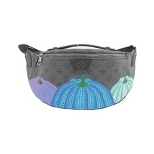 Authentic Louis Vuitton Monogram Eclipse Reverse LV X YK Maxi Bum Bag M464...