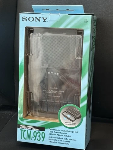 SONY TCM-939 Vintage Cassette Recorder Portable Voice Recorder NEW UNOPENED BOX