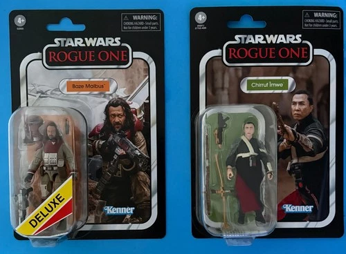 STAR WARS VINTAGE COLLECTION BAZE MALBUS VC397 & CHIRRUT IMWE VC174 ROGUE ONE