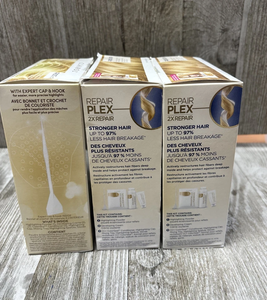 3PK Clairol Ultra Precise Blonde Highlights Frost LIGHT BLONDE TO MEDIUM BROWN - Image 2 of 3