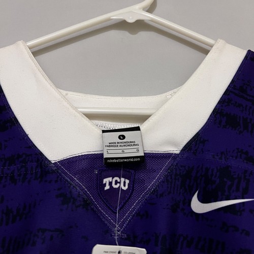 NIKE Vapor Pro TCU Horned Frogs Boys Large Purple Football Jersey Pants 845927 - Picture 7 of 17