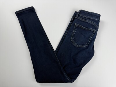 Uniqlo Skinny Tapered Low Rise Ultra Stretch Dark Blue Denim Jeans