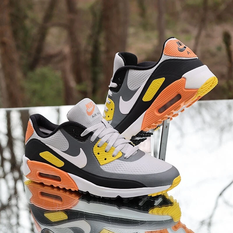 NIKE ナイキ GOLF AIR MAX 90 smoke grey 26.5 Nike Air Max 90 Golf Smoke Grey Black Orange for Sale