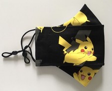 Pok mon Pikachu Fabric 100 Cotton Reusable Face Mask For ADULT Free Shipping