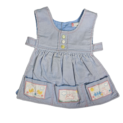 Vintage 24 Month Baby Girl Blue Corduroy Pinafore Dress Sleeveless Pockets | eBay Vintage 24 Month Baby Girl Blue Corduroy Pinafore Dress Sleeveless Pockets | eBay