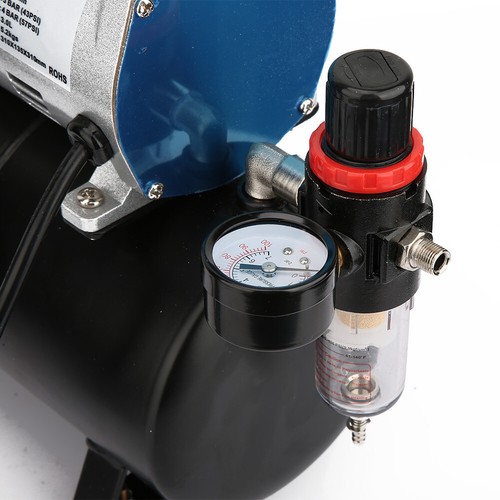 Airbrush Compressor for Air Brush Spray Gun Nail Art 1/6HP With 3L Air Tank Kit - Picture 6 of 11