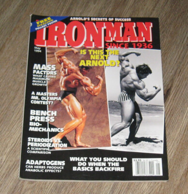 IRON MAN bodybuilding magazine May 1994 Arnold Schwarzenegger ROLAND Kickinger