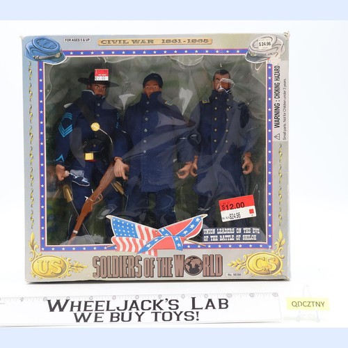Union Leaders Civil War Soldiers of the World 1999 NEW 3 Figures 12" NIB 1999