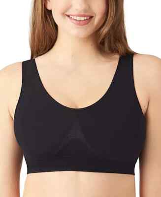NWT Wacoal Women's 36 B-Smooth Wireless Bra with Removable Cups 835275  Black