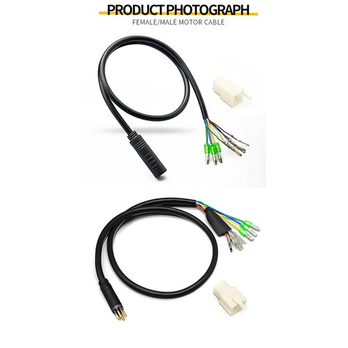 E-Bike Elektrofahrrad Nabenmotor Verlängerungskabel 9 Pin Stecker Buchse 90/130/160cm - Bild 4 von 22