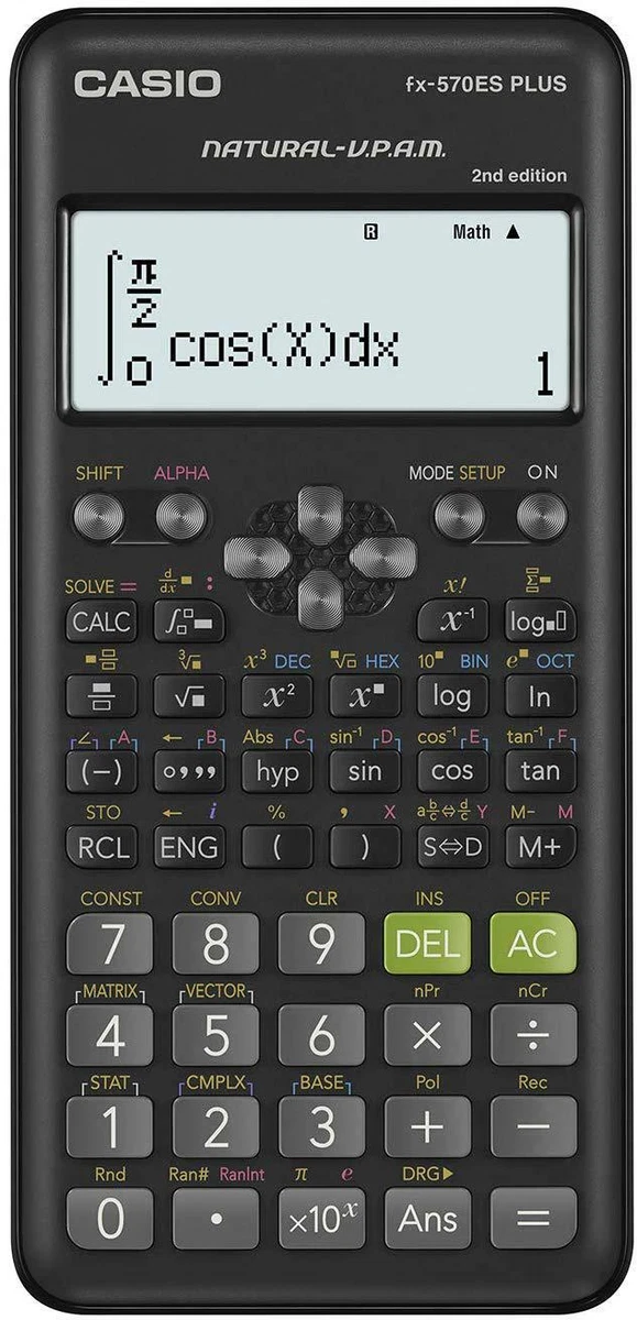 Tibio Ceder Jardines Casio FX-570 ES Plus Scientific Calculator 4971850182252 | eBay