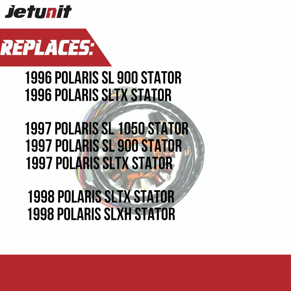 Estator de moto acuática Polaris 4060128 1996 (SL900/SLTX) 1997 (SL900/SL1050/SLTX) 1998 (SLTX Foto 4 de 4