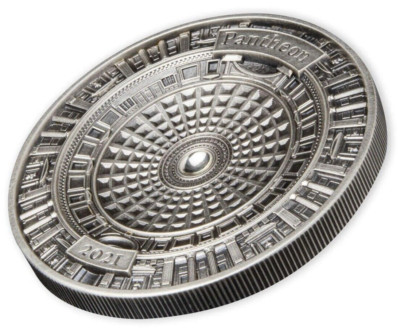 2021 Solomon Islands $10 Pantheon - 100 grams (3.215 oz) Pure Silver Coin