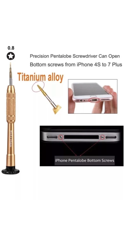 For iPhone Fix Repair Kit Set Tool Screwdriver 16 15 14 13 12 11 XS 7 8 SE Pro M - Image 4 of 4