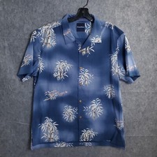 Tommy Bahama Floral Hawaiian Camp Shirt Sz XL Beach Vacation Resort Cotton Relax