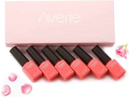 Pink Gel Nail Polish Set - 6 Colors, Glitter UV LED Soak Off - B6 - Picture 3 of 4