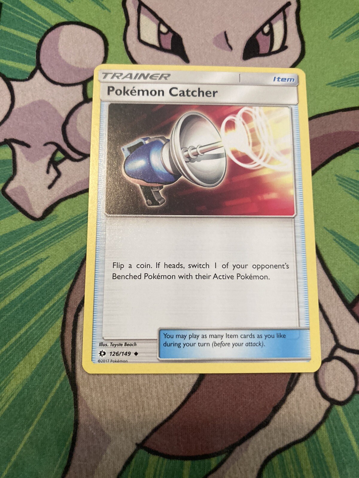 Pokémon TCG Pokemon Catcher Sun & Moon Base Set 126/149 Regular Uncommon-NM