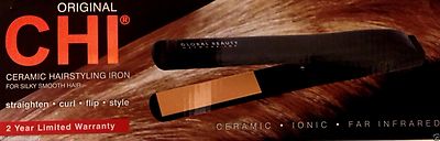 CHI CERAMIC 1'' FLAT, CURL, & FLIP IRON NEW DUAL VOLTAGE 120/220V