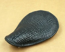 Drag Specialties Solo Seat-Small Low-Gator (Black) Belly Pattern Harley Bobber