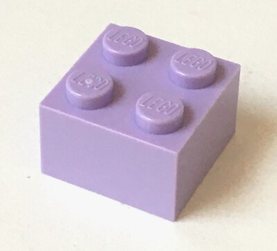 LEGO 2 X 2 BRICK BUILDING PARTS 40pcs-Blue, Red, Yellow, Gray, Brown++ L-136-117