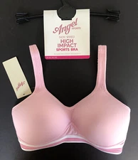 Marks & Spencer Angel High Support Sports Bra Pink Sizes  30D  & 32AA  Pink BNWT