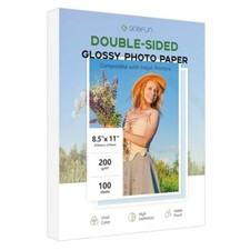 Double Sided Glossy Photo Paper 8.5x11 100 Sheets Inkjet Photo Printer Paper ...