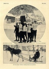 Sport invernali slitta competizioni Norvegia sci di fondo Lars Nebye Trysil A.Udbye1907