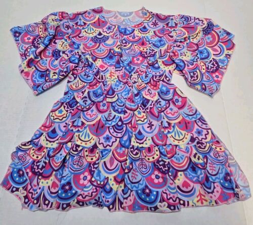 7-9yrs Beach Cover Up for Girls Unicorn Swim Cover Up Chiffon Baby Bathing Suit