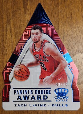  2018-19 Panini Crown Royale #4 Zach LaVine Panini's Choice Award Blue 48/49 