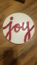 Joy Christmas String Art