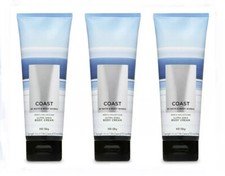 3-Pack Bath Body Works COAST Men's Collection Ultra Shea Body Cream 8 oz 226 g