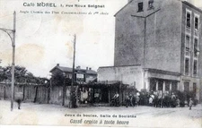 CPA 69 LYON CAFE MOREL 1 RUE ROUX SOIGNAT ANCIEN CHEMIN DES PINS JEUX DE BOULES