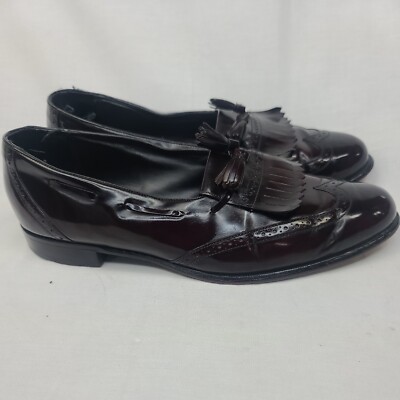 Johnston Murphy Shoes Mens 9.5M Burgundy Aristocraft Leather