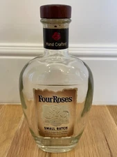 Four Roses Small Batch Select Kentucky Bourbon EMPTY Whiskey Glass Bottle 750 ml