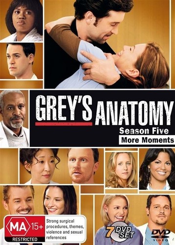 Grey's Anatomy Season 5 The Fifth Series Five Ellen Pompeo (DVD 2005 7-Disc) R4 - Picture 1 of 1