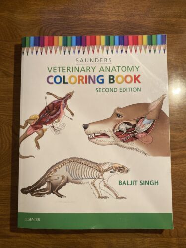 Veterinary Anatomy Coloring Book by Baljit Singh 2016 Biology Curriculum  Book 9781455776849 | eBay