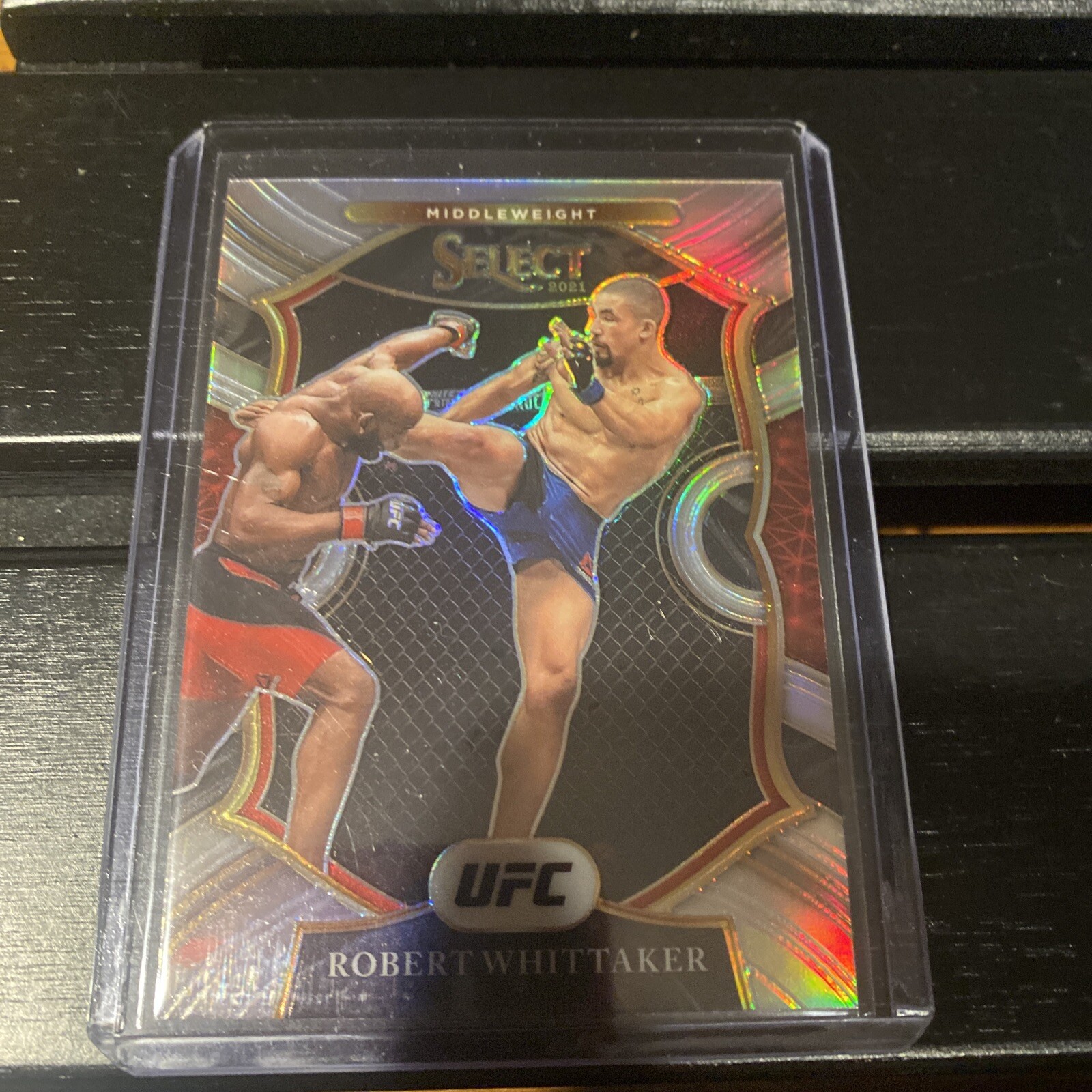 2021 Select UFC Robert Whittaker Concourse Silver Prizm