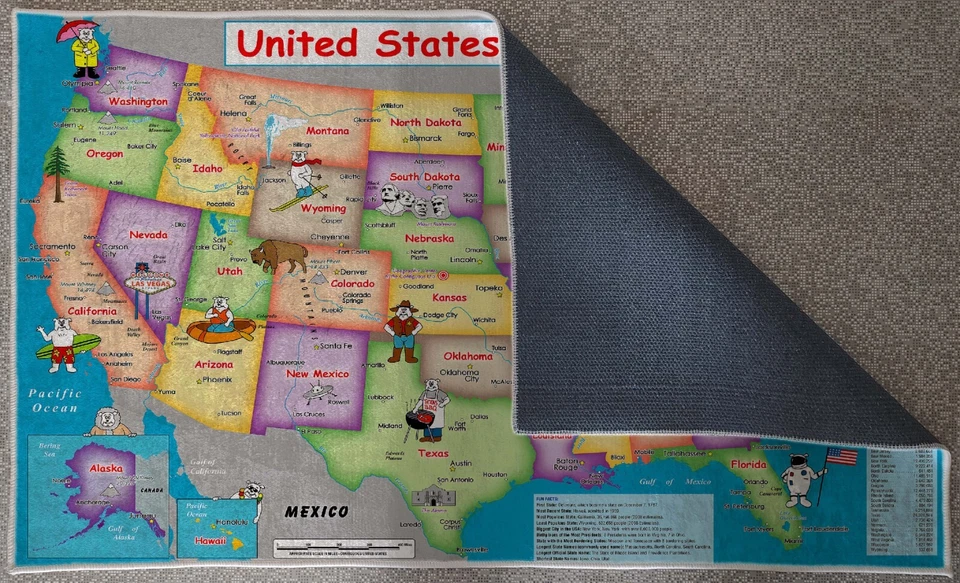 Mapa de Estados Unidos, Estados Unidos de América, Mapa Educativo de Estados Unidos, Estados Unidos Foto 4 de 4