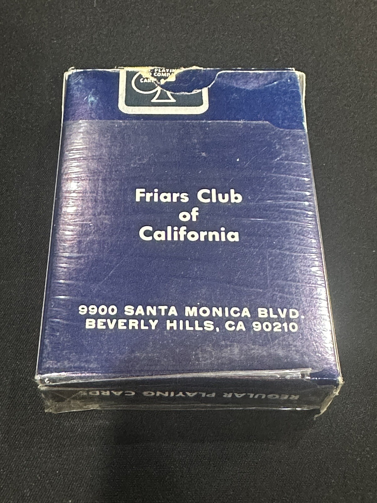 Vintage Friars Club of California Beverly Hills Blue Back Deck of Playing Cards