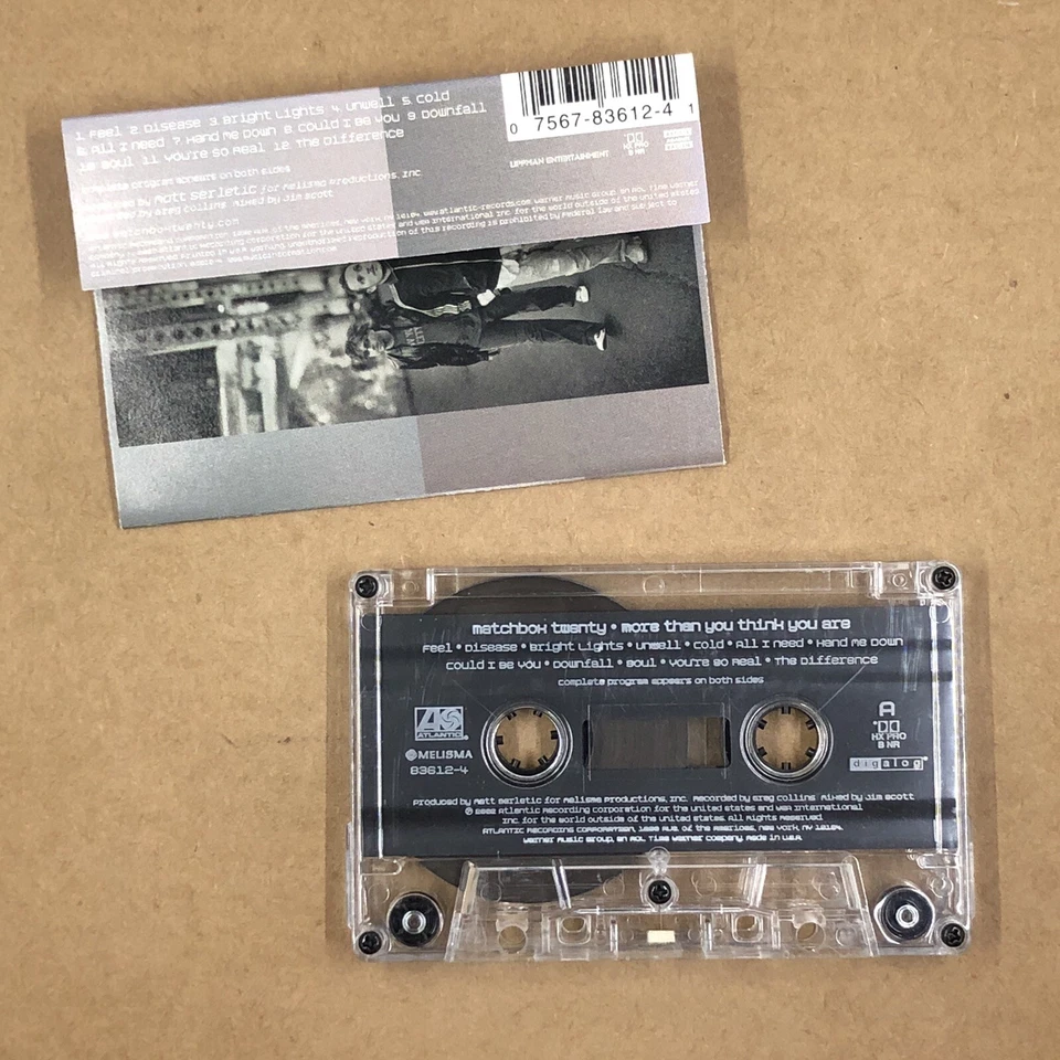 MATCHBOX TWENTY Cassette Tape Rock Pop MORE THAN YOU THINK YOU ARE USA RELEASE Foto 2 de 4