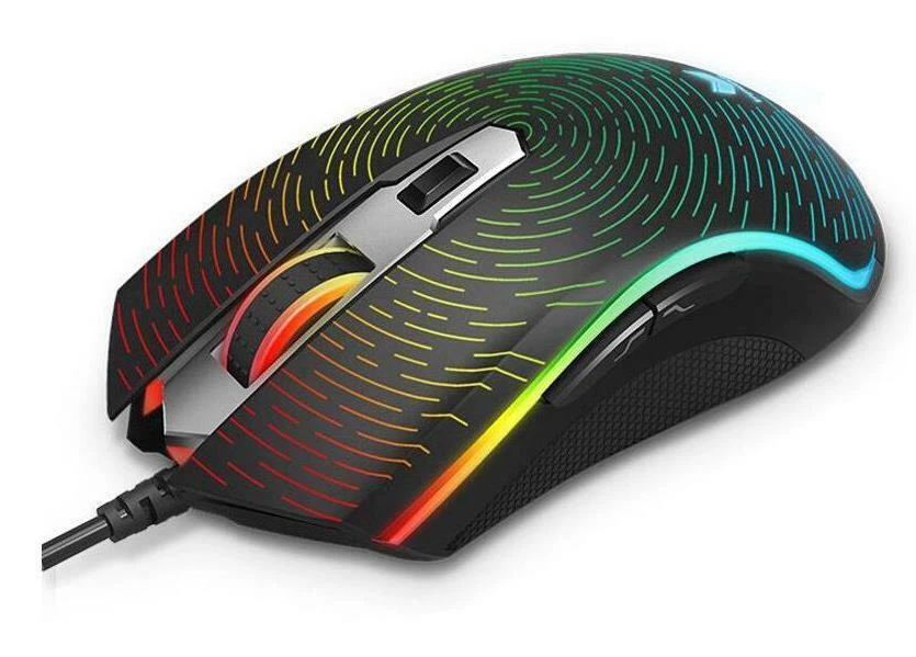 Rapoo V25S Wired Gaming Mouse USB Optical 7000 DPI Backlight Multi Colour LED - Image 2 of 4