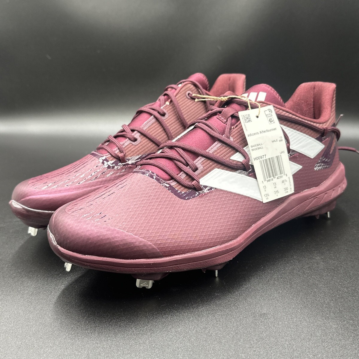 Adidas AdiZero Afterburner 8 Mens Metal Baseball Cleats Size 
