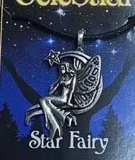 Celestial Star Fairy Moon Pendant Wiccan Pagan Made in USA