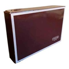 Coach Brown White Gift Box 6.5 x 4.5 x 1.75 inches with Pink Ribbon