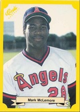 1987 Classic Update Yellow/Green Backs Mark McLemore California Angels #119