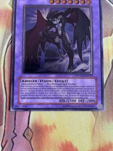 POTD-DE033 Elemental Hero Dark Neos Ultimate Rare Near Mint GERMAN Yugioh - Picture 2 of 6